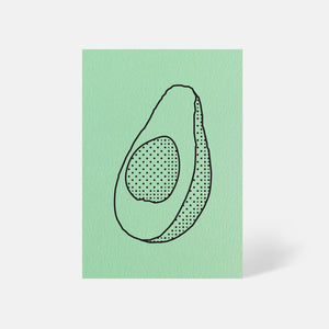 Avocado Card in Park green