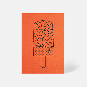 Ice Lolly Card Mandarin